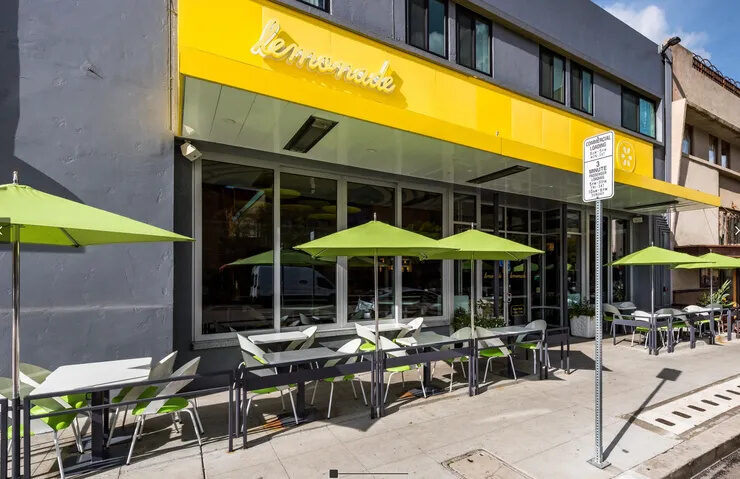 Lemonade restaurant patio seating in Hillcrest